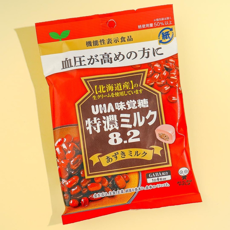 UHA Tokuno 8.2 Special Concentrated Milk Candy - Red Bean