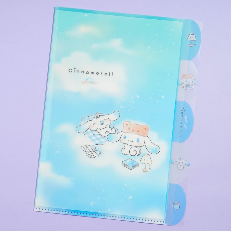 Cinnamoroll & Milk Cloudy Clear File Folder