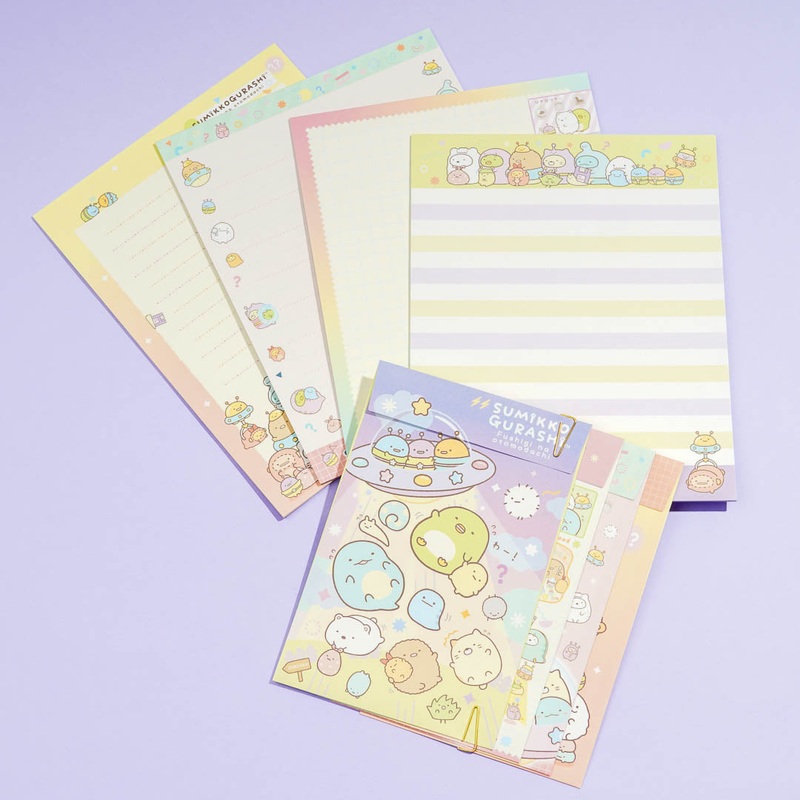 Sumikko Gurashi Mysterious Friends Space Visit Letter Set