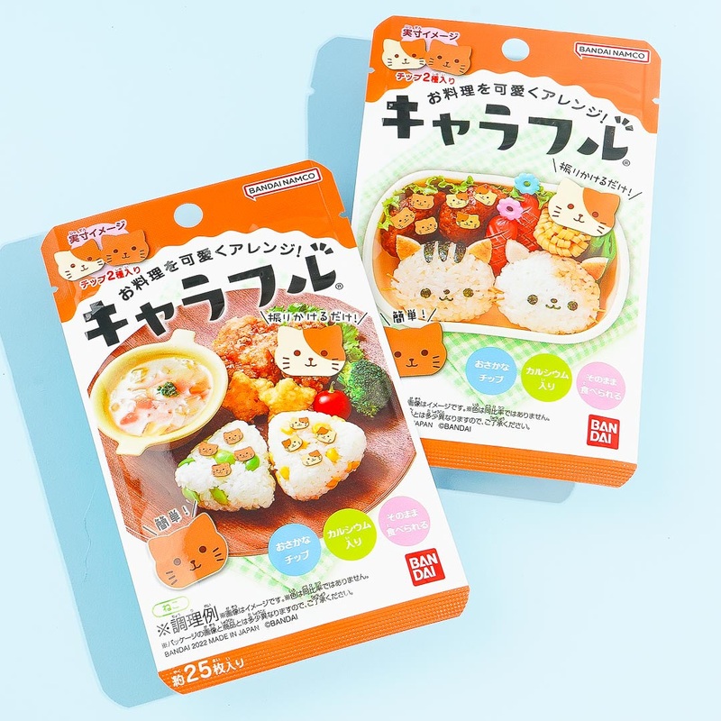 Bandai Charaful Fish Chip Toppings - Cat