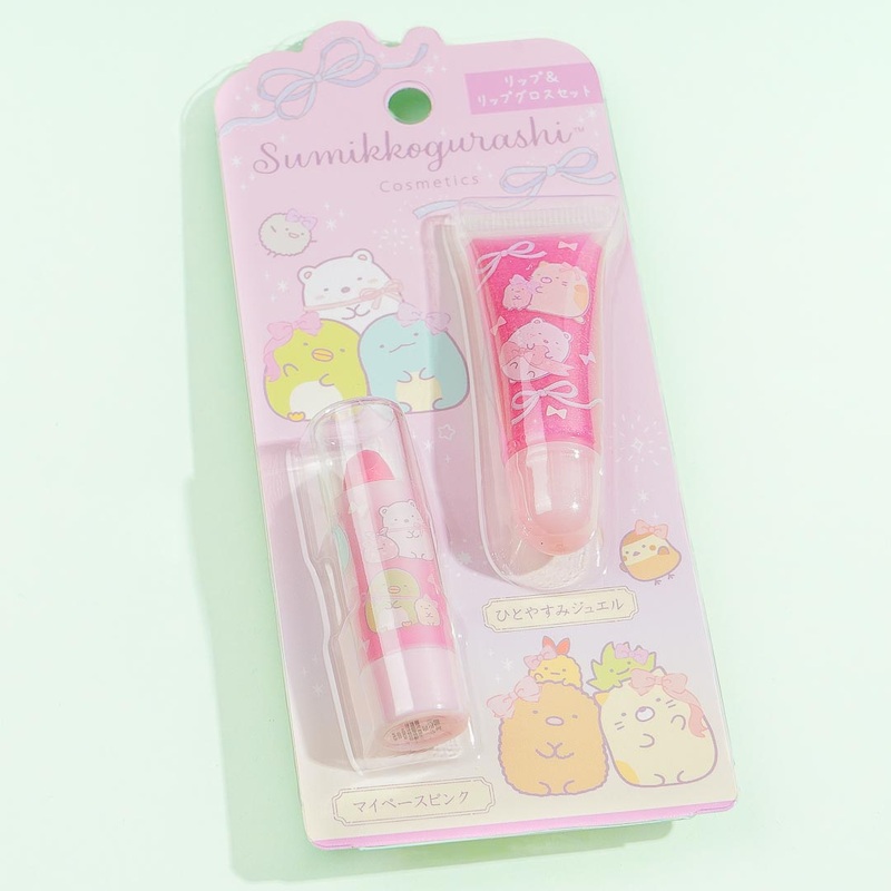 Sumikko Gurashi Huddle Lipstick & Lip Gloss Set