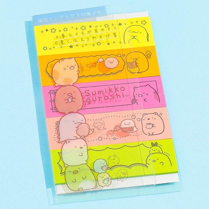 Sumikko Gurashi Neon Index Tab Sticky Notes