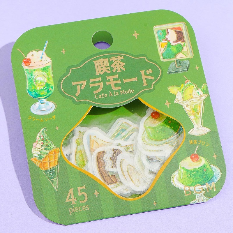 Cafe A La Mode Green Sweets Stickers