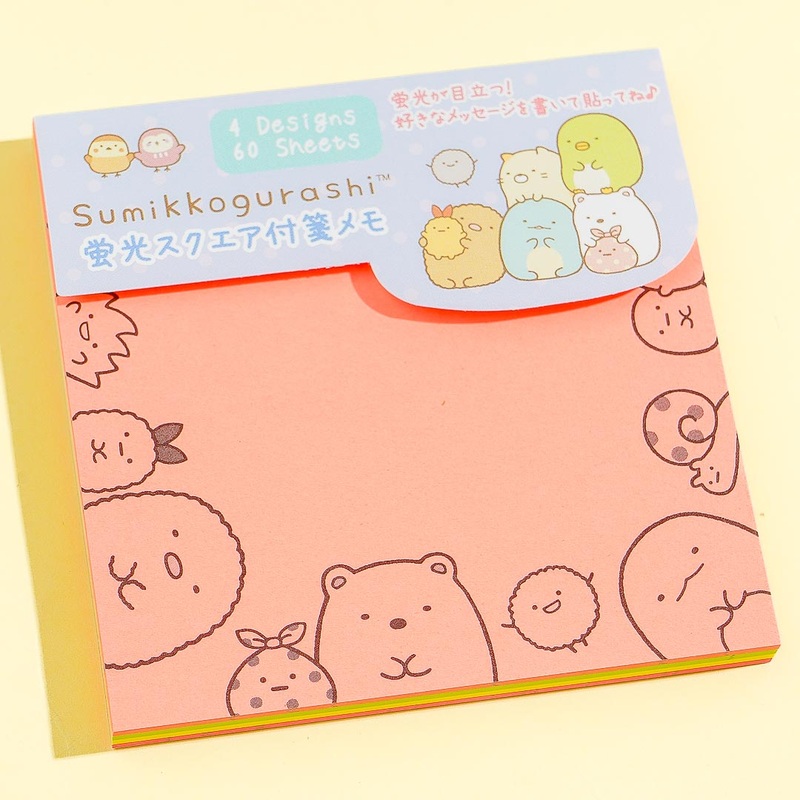 Sumikko Gurashi Fluorescent Sticky Notes