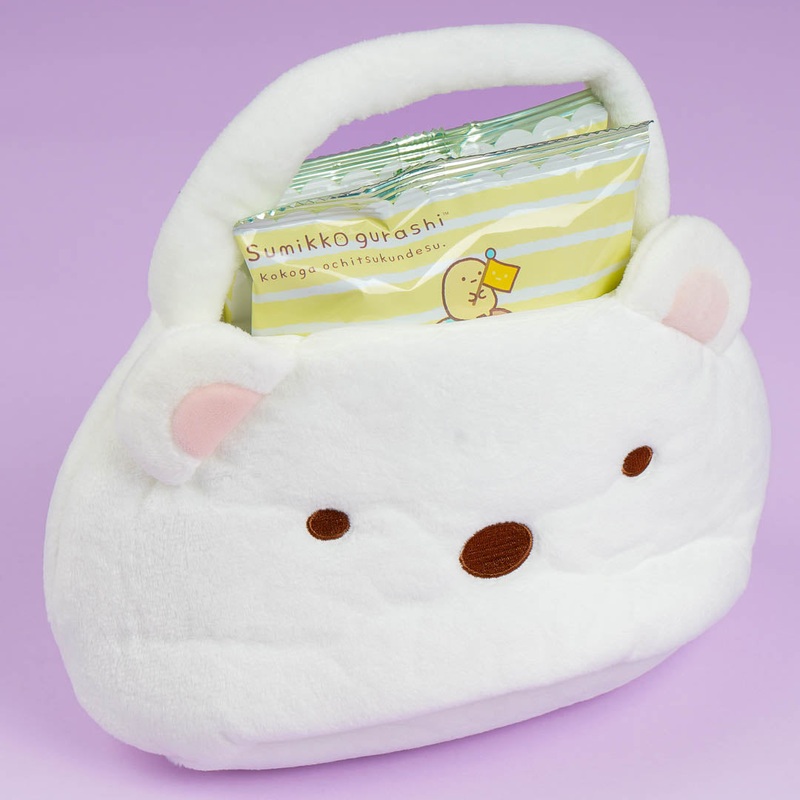 Sumikko Gurashi Plush Bag With Snacks - Shirokuma