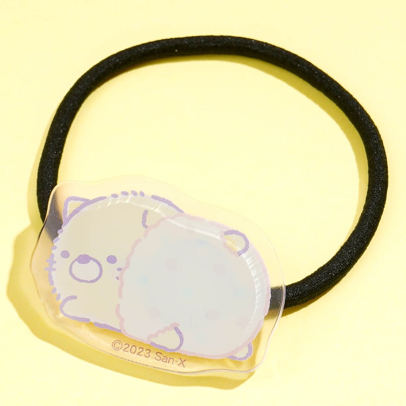 Sumikko Gurashi Yochiyochi Baby Hair Tie With Charm - Neko
