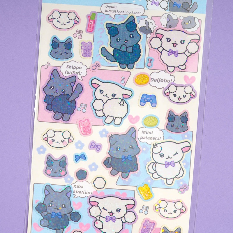 Chiachia Rams Glittery Stickers