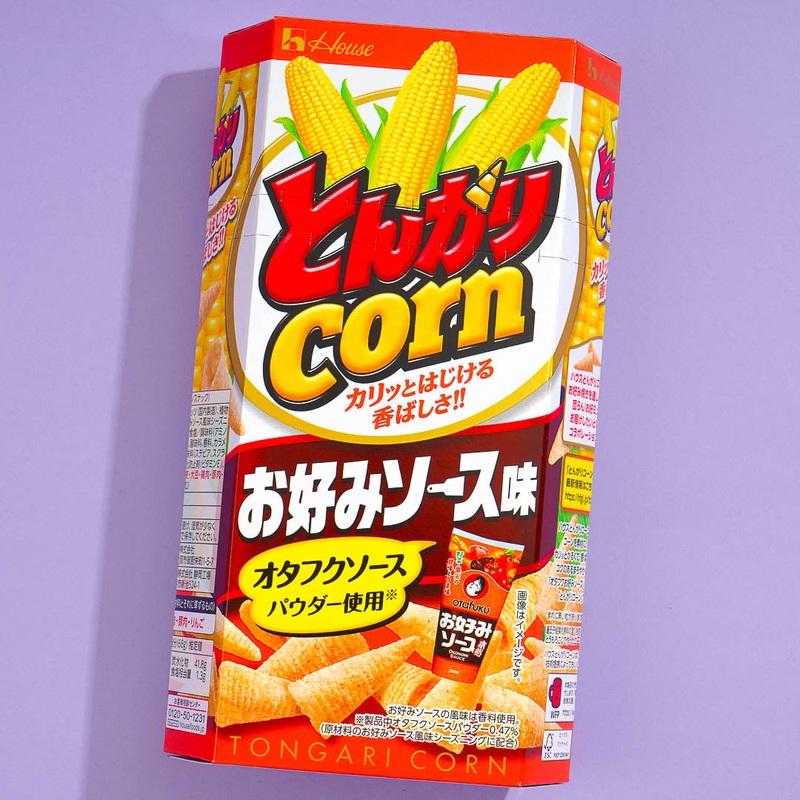 Tongari Corn Snacks - Okonomiyaki Sauce
