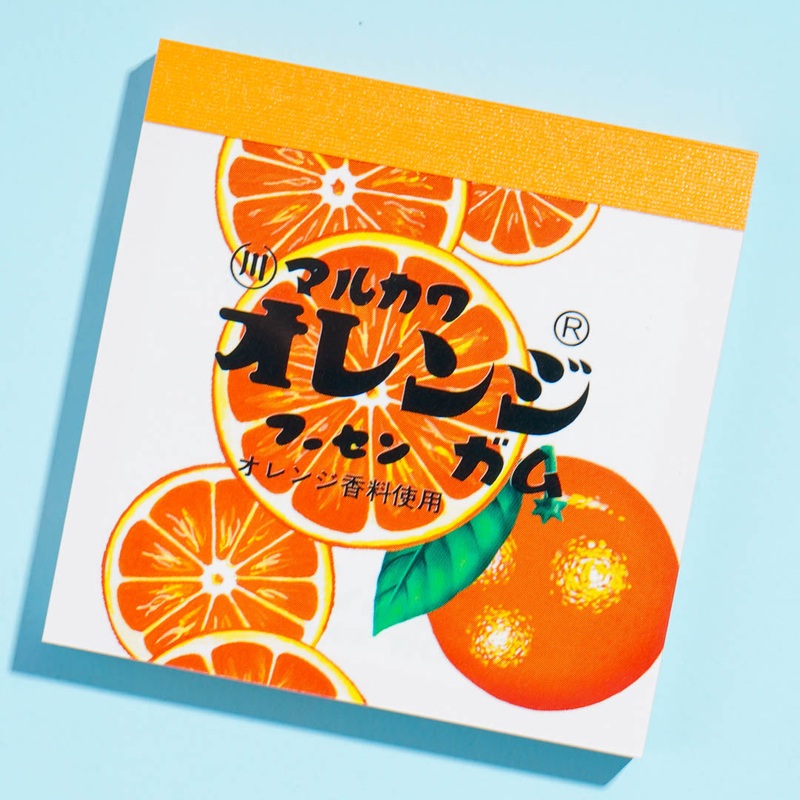 Fusen Gum Orange Memo Pad