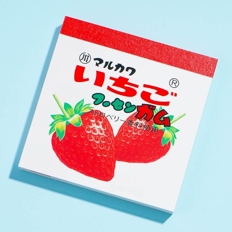Fusen Gum Strawberry Memo Pad