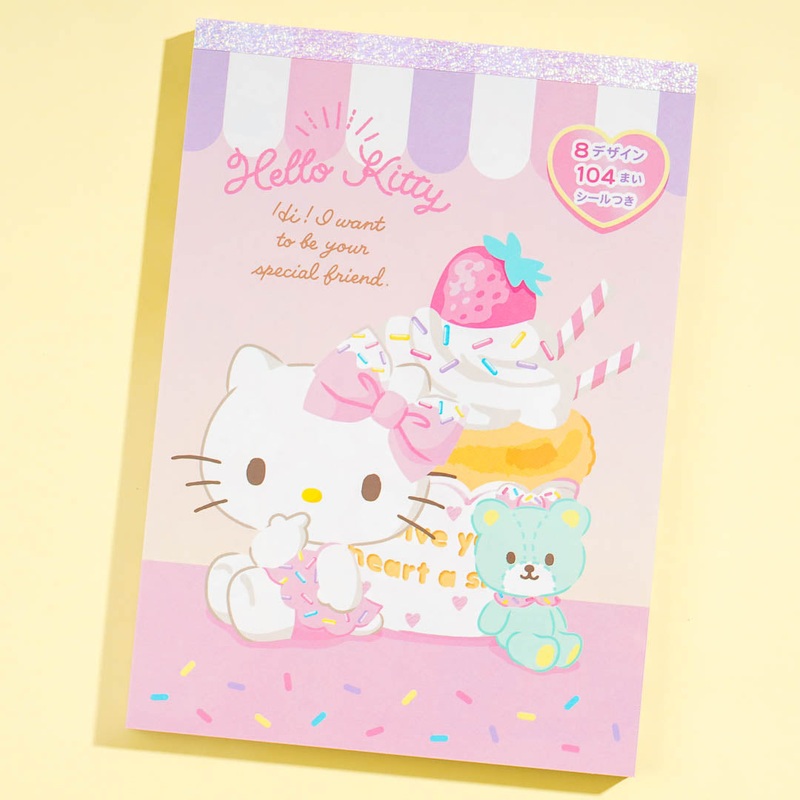 Hello Kitty Ice Cream Memo Pad