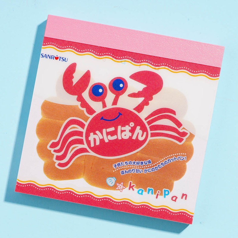 Kanpan Crab Biscuits Memo Pad