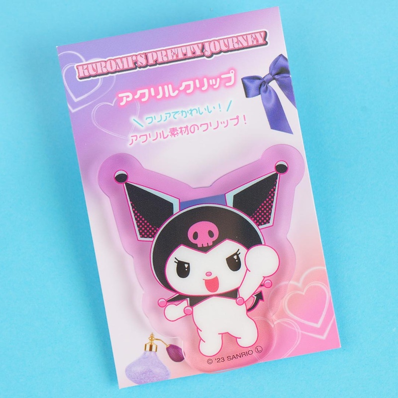 Kuromi's Pretty Journey Acrylic Clip - Happy Bunny
