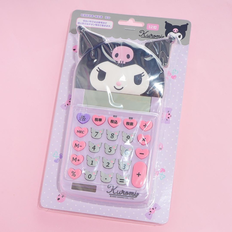 Kuromi Solar & Battery-Powered Calculator