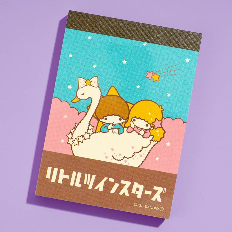 Little Twin Stars Fancy Retro Mini Memo Pad