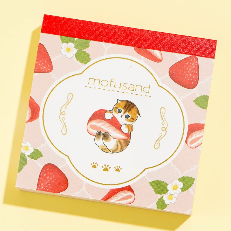 Mofusand Strawberry Mini Memo Pad