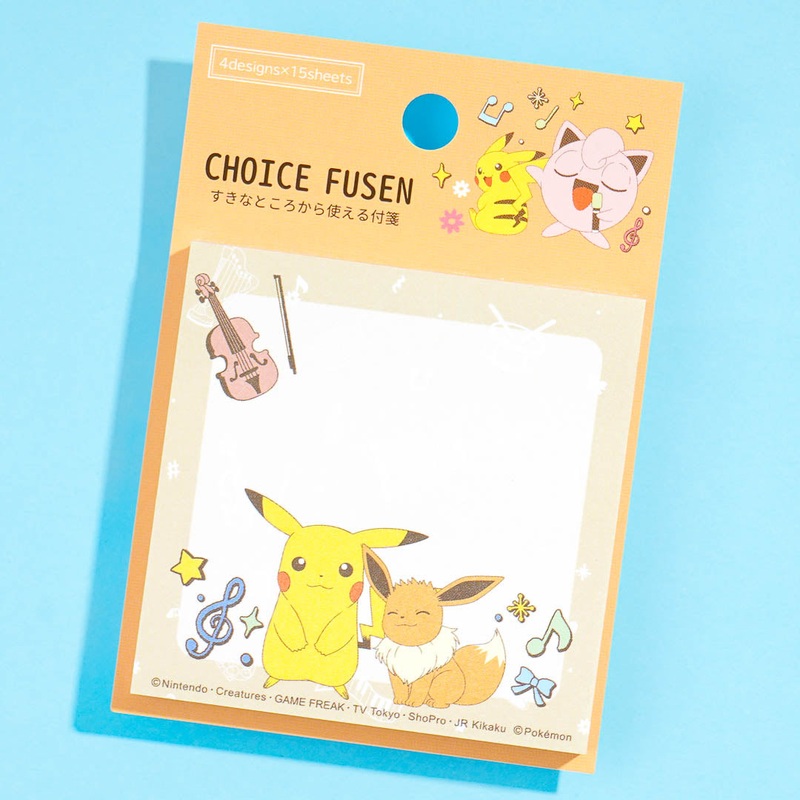 Pokemon Choice Fusen Music Memo Pad