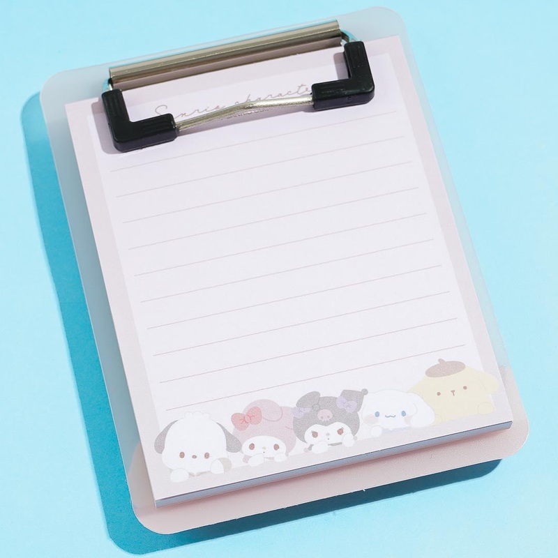 Sanrio Characters Chubby Faces Clipboard Memo Pad
