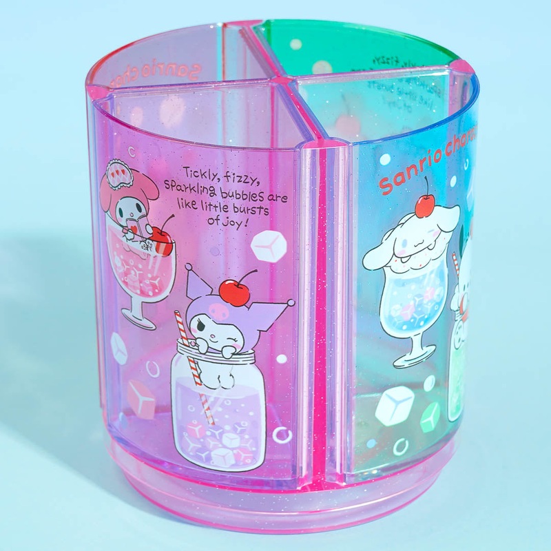 Sanrio Characters Fruit Soda Rotating Pen Stand