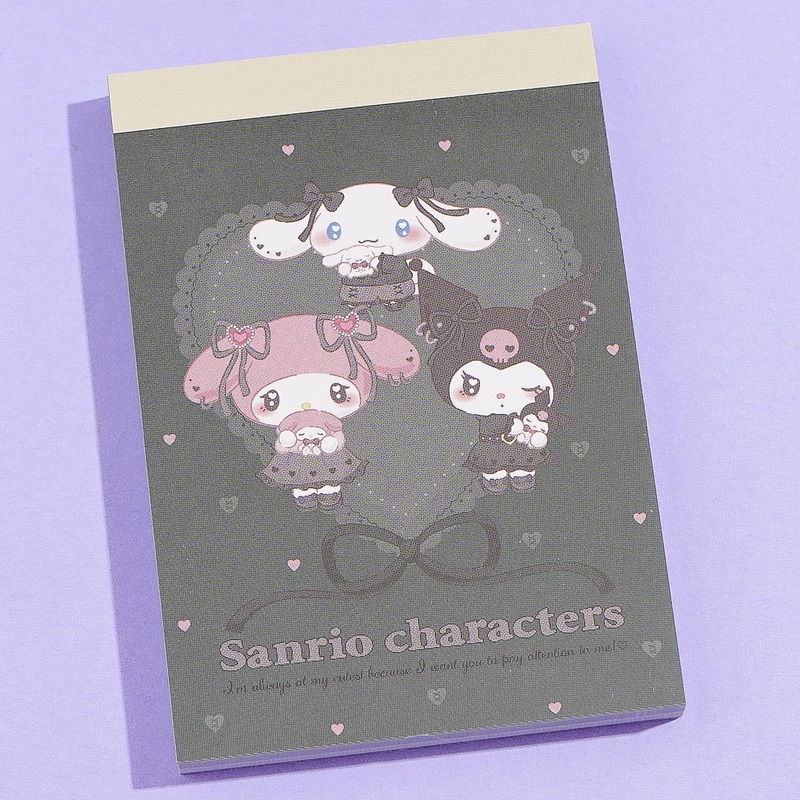 Sanrio Characters Gothic Lolita Memo Pad