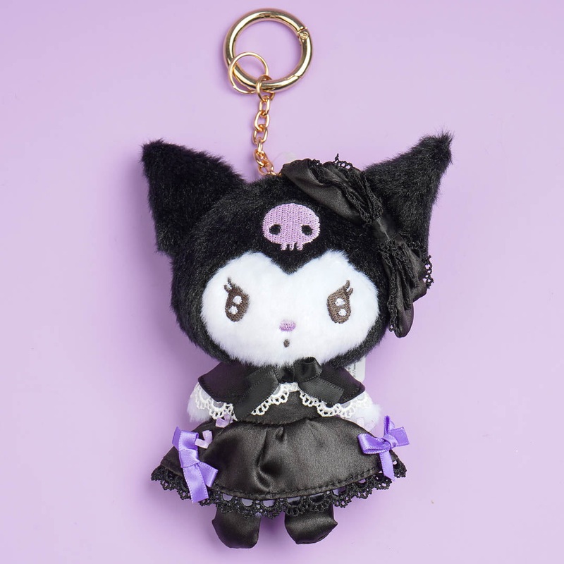 Kuromi Gothic Lolita Plushie Keychain