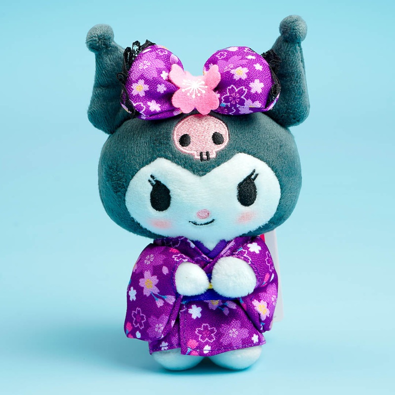 Kuromi Sakura Kimono Plush Charm - Medium