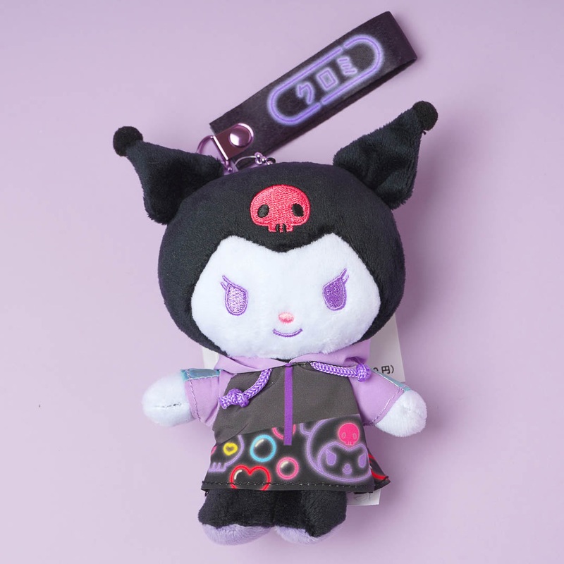 Kuromi Shibuya Neon Night Plushie Charm