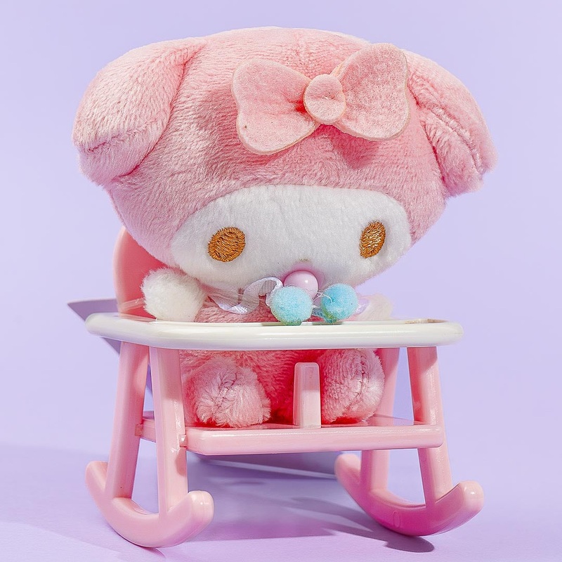 My Melody Baby Plushie Charm With Rocking Chair