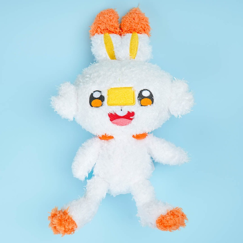 Pokemon Mokomoko Furry Plushie - Scorbunny / Medium