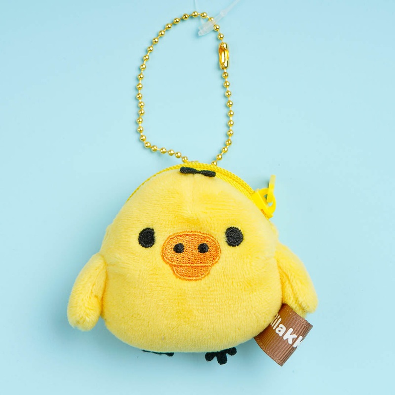 Rilakkuma Coin Case Plushie Charm - Kiiroitori / Mini