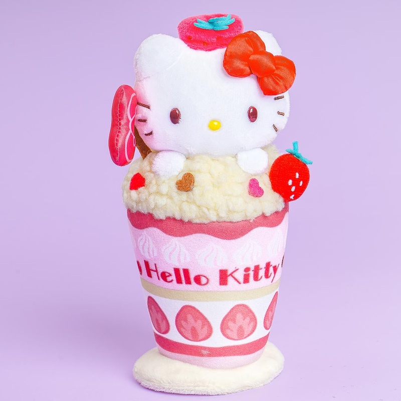 Hello Kitty Strawberry Parfait Plushie - Medium