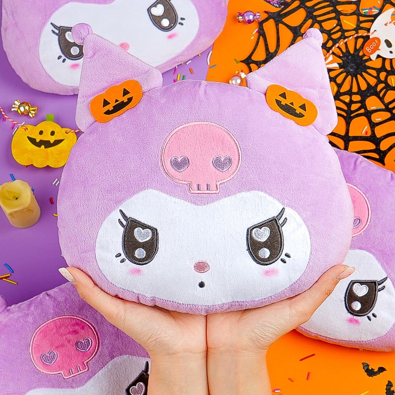 Kuromi Halloween Jack-O-Lantern Plushie - Medium