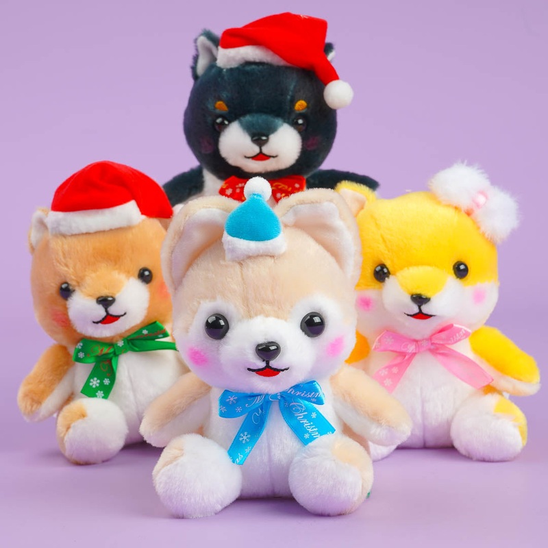 Mameshiba San Kyodai Christmas Plushie - Medium