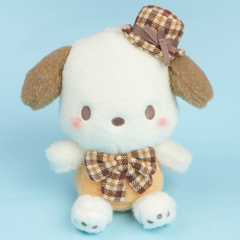 Pochacco Howa Mocha Check Plushie - Medium