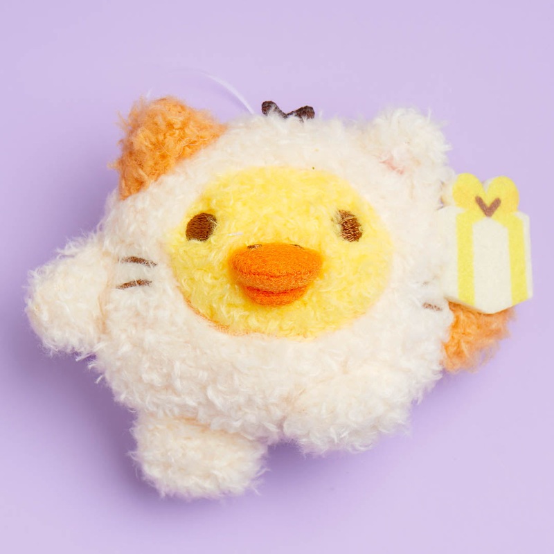 Rilakkuma Niko Niko Badge Plushie - Kiiroitori / Mini