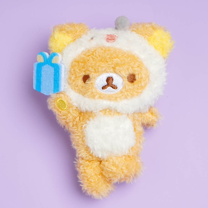 Rilakkuma Niko Niko Badge Plushie - Mini