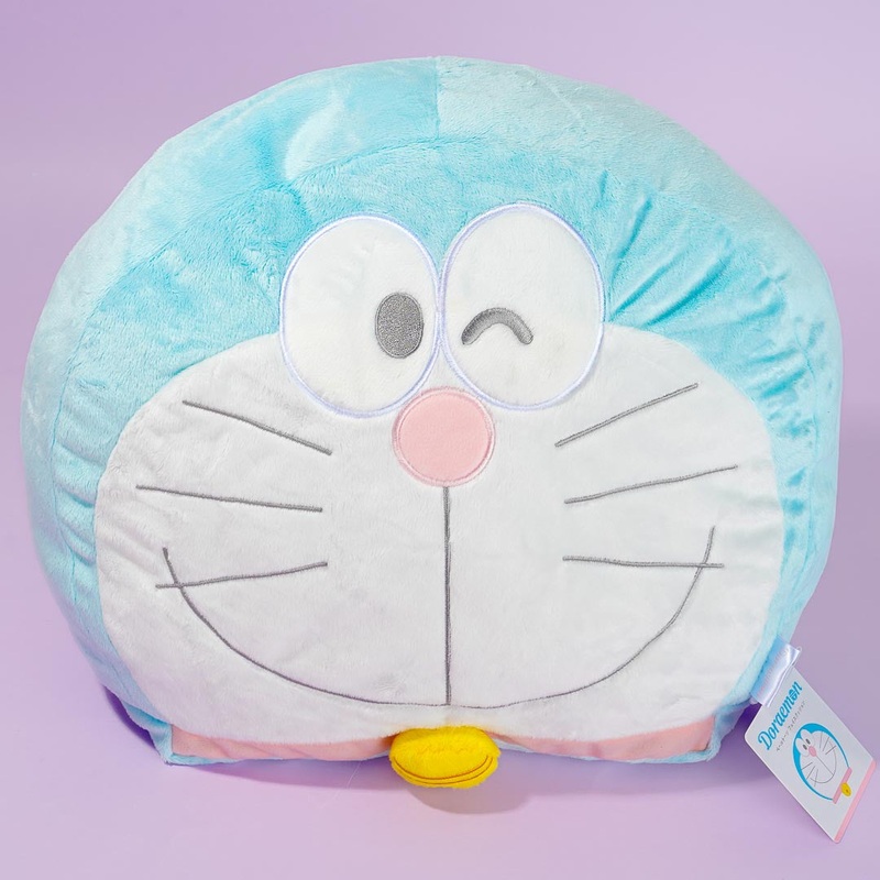 Doraemon Pastel Face Cushion