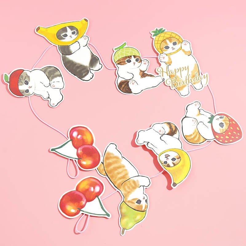 Mofusand Fruity Birthday Party Streamer