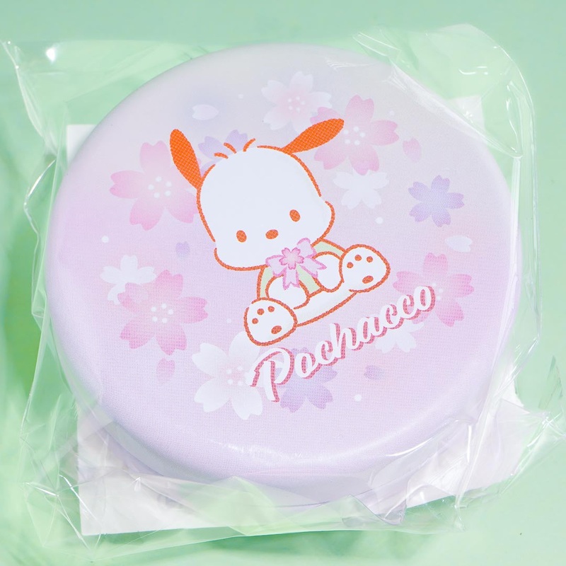 Pochacco Sakura Round Tin Case With Candy