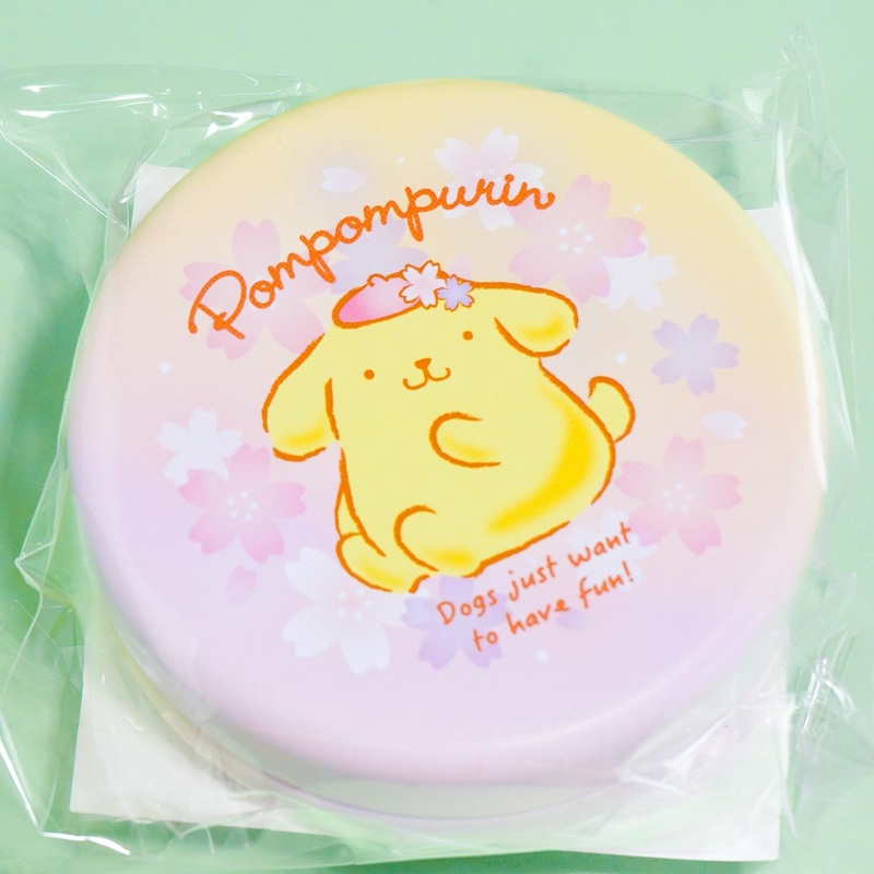 Pompompurin Sakura Round Tin Case With Candy