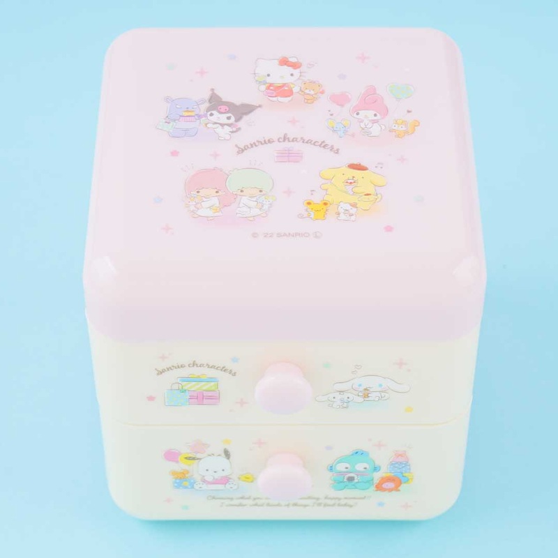 Sanrio Characters 2-Tier Drawer Chest - Pink