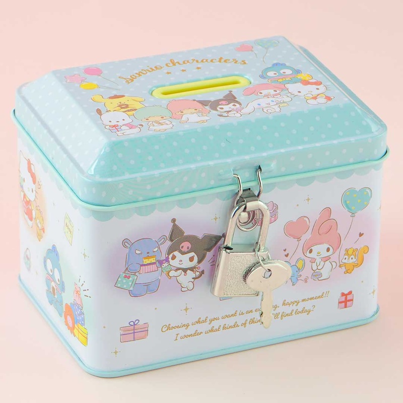 Sanrio Characters Party Can Bank With Lock