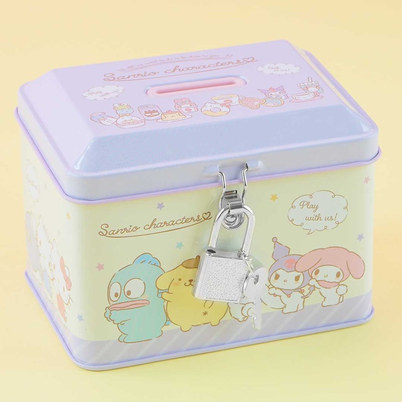 Sanrio Characters Playtime Can Bank With Lock