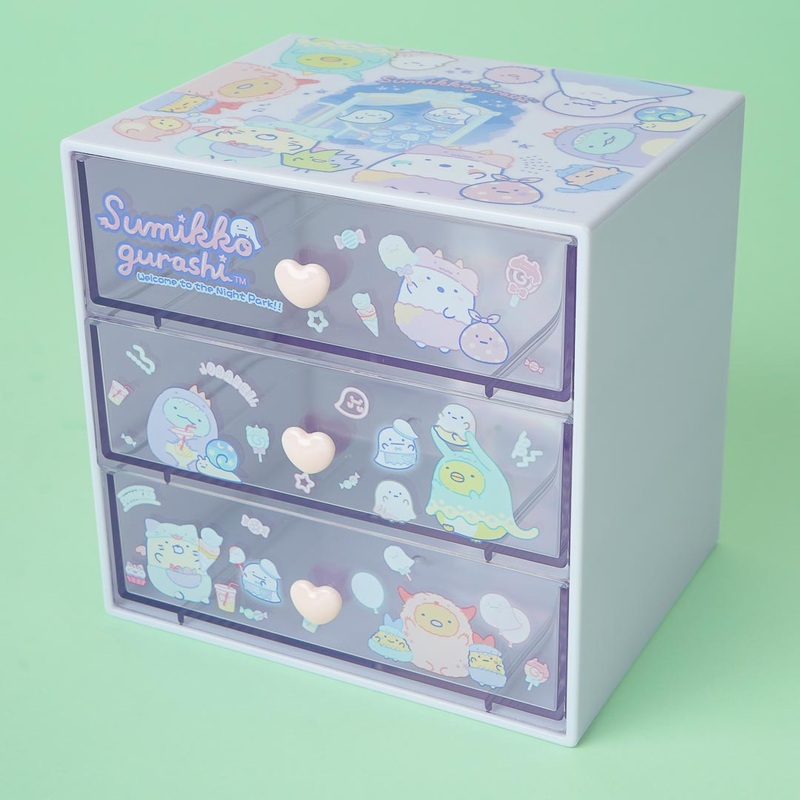 Sumikko Gurashi Night Park 3-Tier Drawer Chest