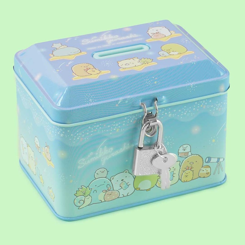 Sumikko Gurashi Starry Can Bank With Key
