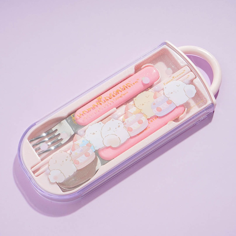 Funwari Necolon Strawberry Cream Utensil Set