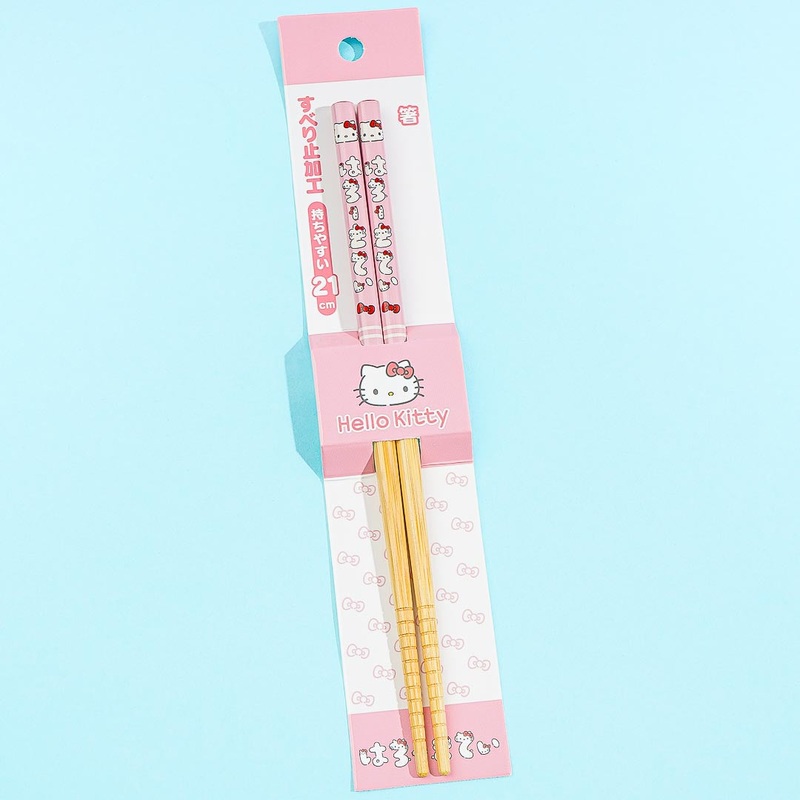Hello Kitty Hiragana Characters Bamboo Chopsticks