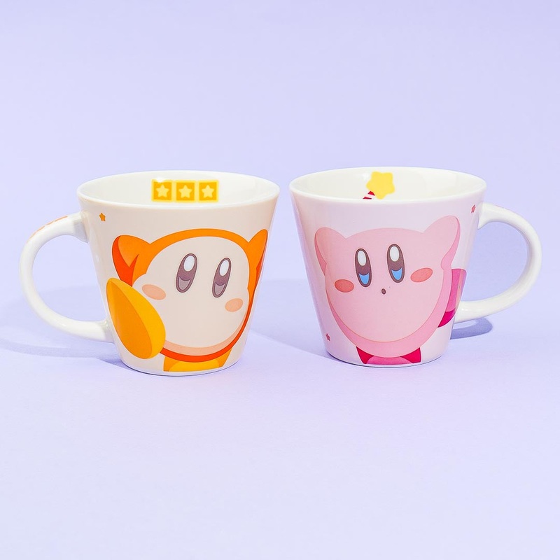 Kirby & Waddle Dee Ceramic Mug Set - 2 pcs