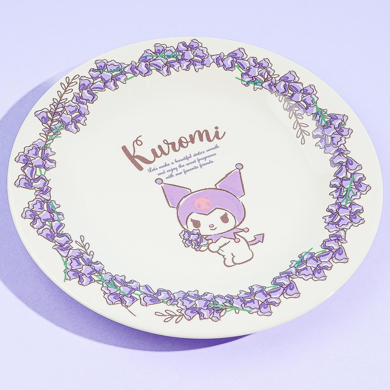 Kuromi Flowery Wreath Plate