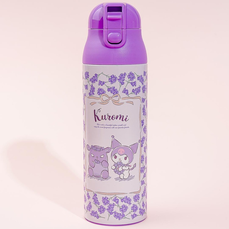 Kuromi Lavender Harvest One-Push Thermal Bottle